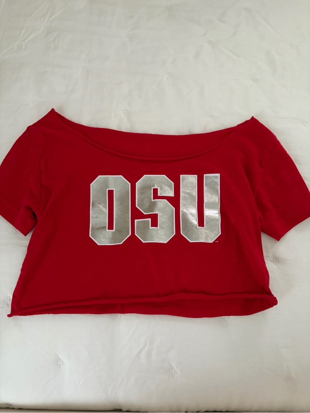 PINK Victoria's Secret Ohio State cropped tshirt